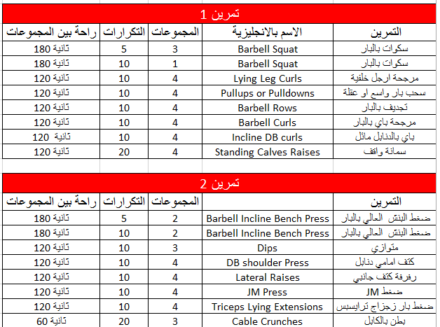 احلى برنامج رياضي - برنامج كمال اجسام 1020 1