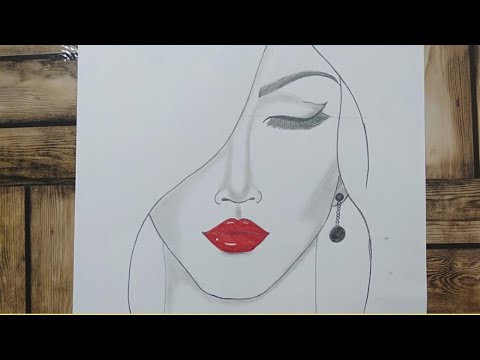 رسومات بسيطة - تعليم رسم البنات بالخطوات 12570 3