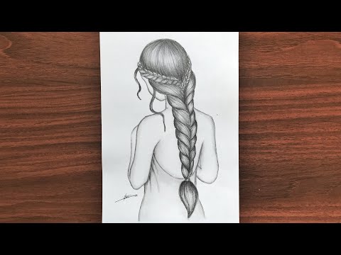 رسومات بسيطة - تعليم رسم البنات بالخطوات 12570 5