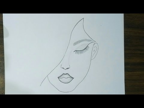 رسومات بسيطة - تعليم رسم البنات بالخطوات 12570 9