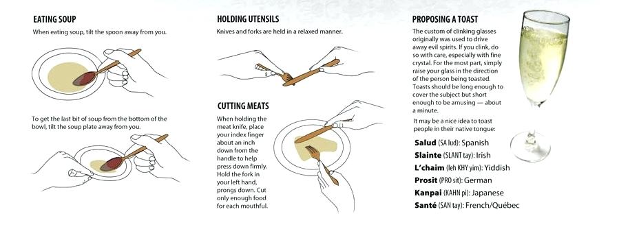 اتيكيت الطعام - بالصور اتيكيت لتناول الطعام 4618 1