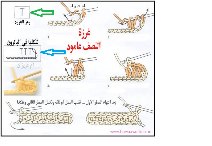 اسماء غرز الكروشيه واشكالها - تعلمى الكروشيه بكل سهولة 12891 1