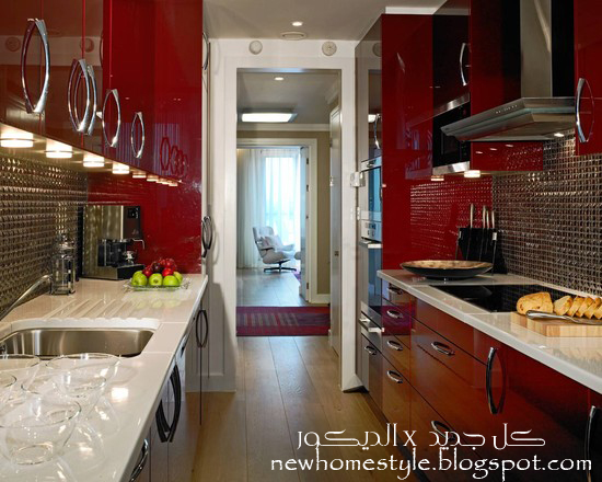 تصميم مطابخ صغيرة - مطابخ ضيقة وعصرية 4318 4